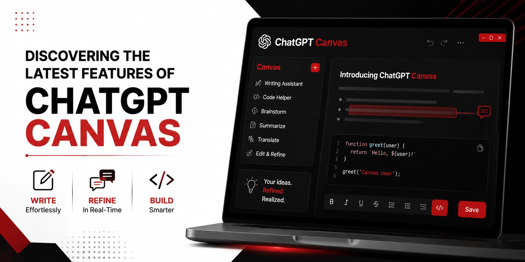 Discovering the Latest Features Of ChatGpt Canvas